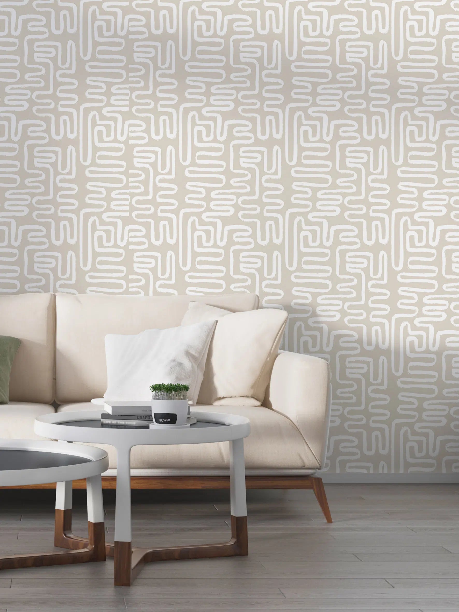 טפט לקיר - דגם  Boho Abstract