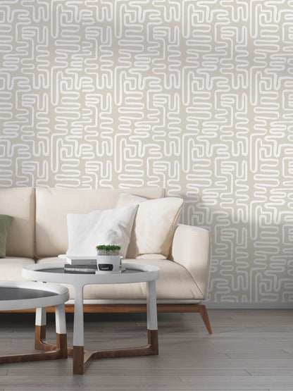 טפט לקיר - דגם  Boho Abstract