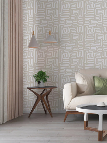 טפט לקיר - דגם  Boho Abstract