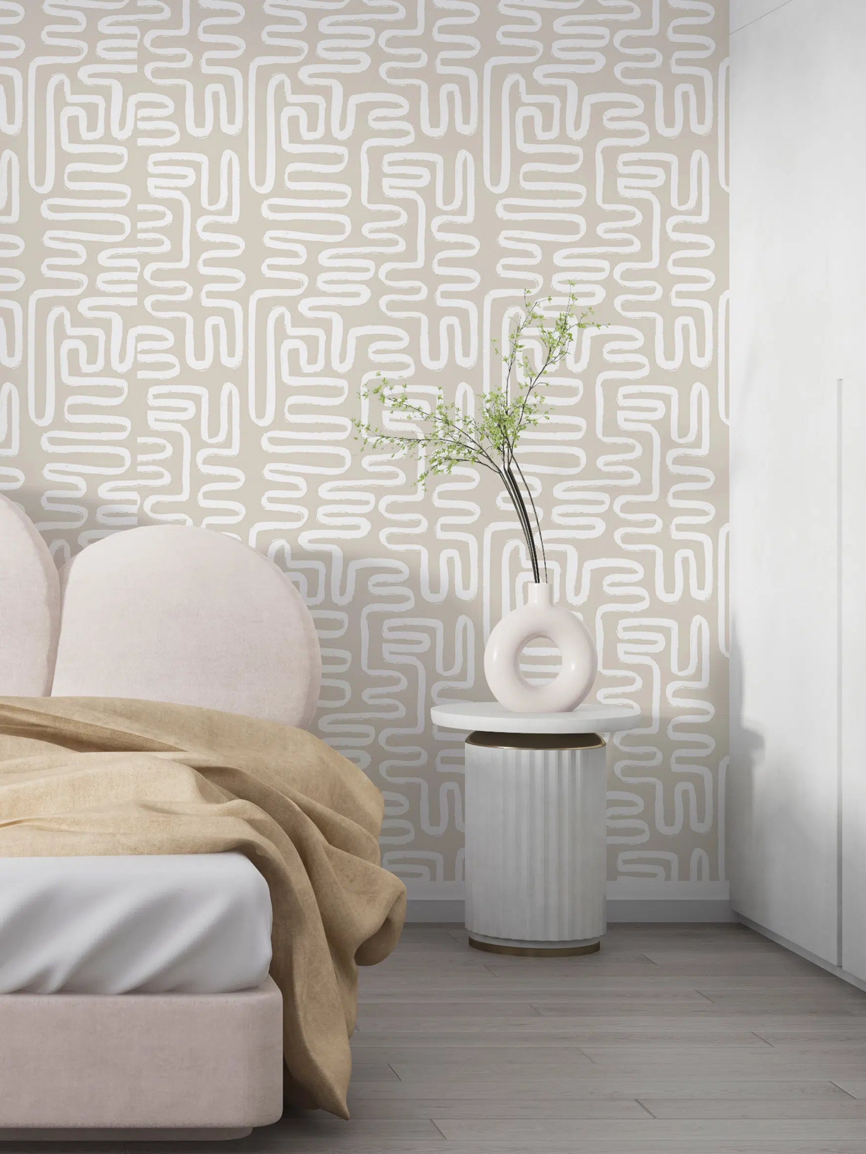 טפט לקיר - דגם  Boho Abstract