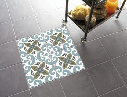 מדבקות אריחי רצפה דגם - ערבסק