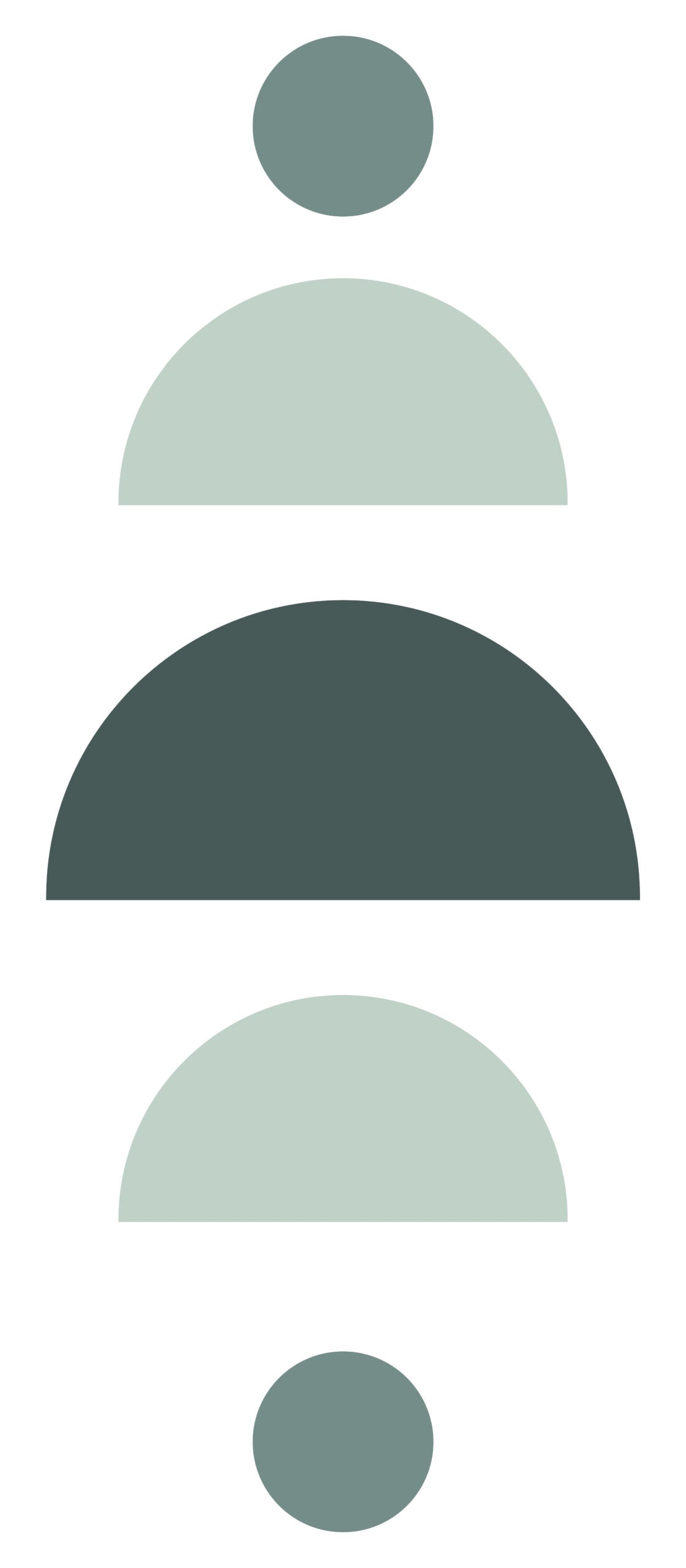 סט 5 מדבקות טפט צורני - מגוון צבעים - דגם בלאנס