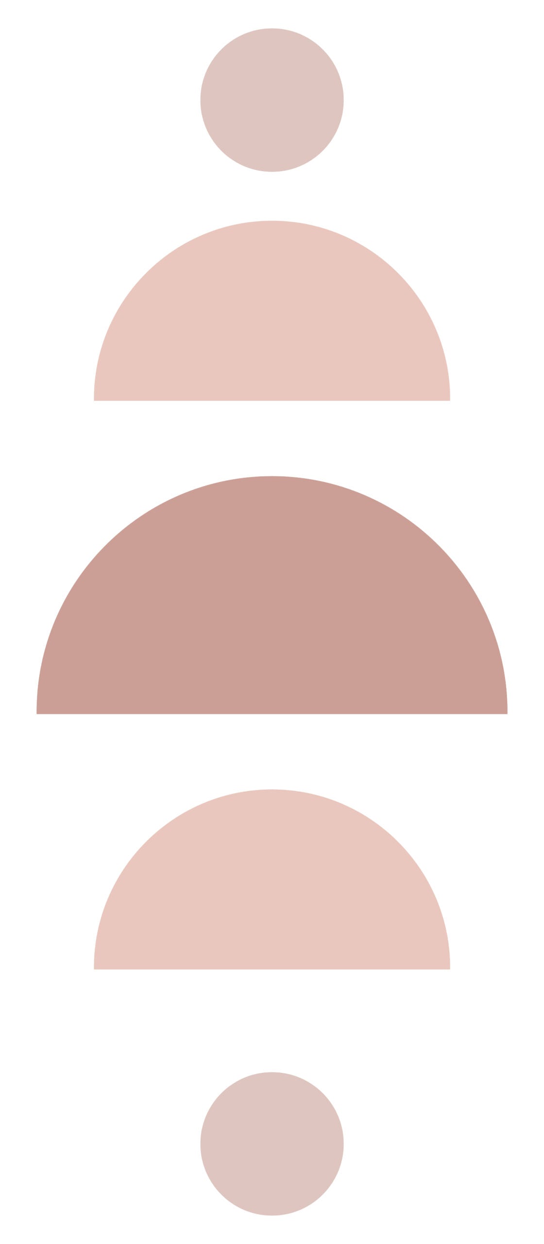 סט 5 מדבקות טפט צורני - מגוון צבעים - דגם בלאנס