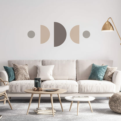 סט 5 מדבקות טפט צורני - מגוון צבעים - דגם בלאנס