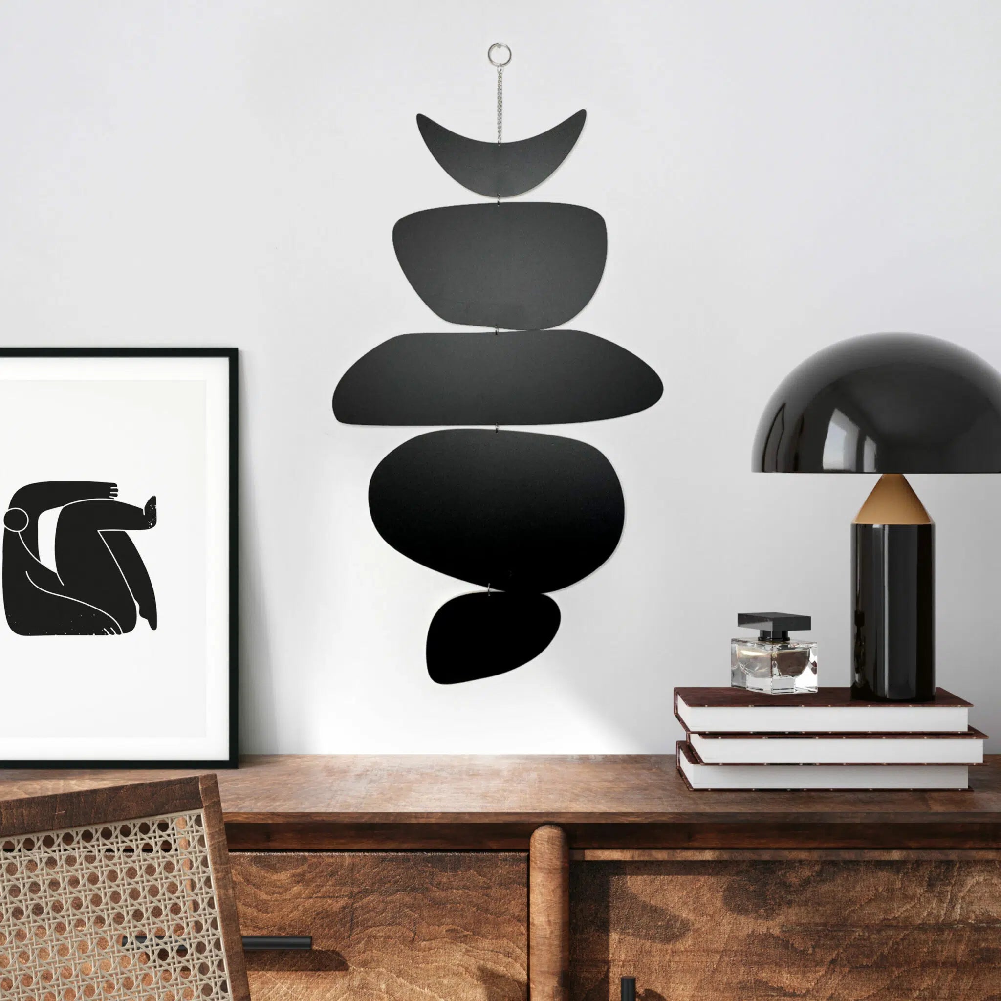 תכשיט קיר בלאנס שחור