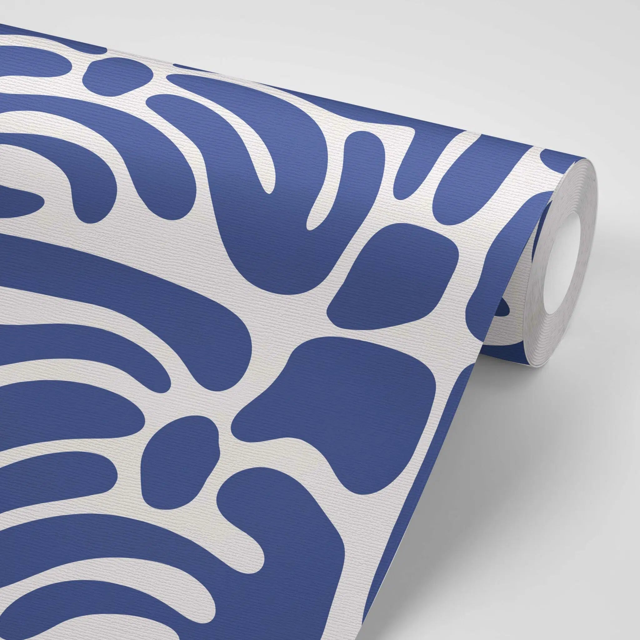 טפט לקיר - דגם  כחול אבסטרקט