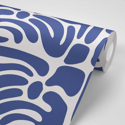 טפט לקיר - דגם  כחול אבסטרקט