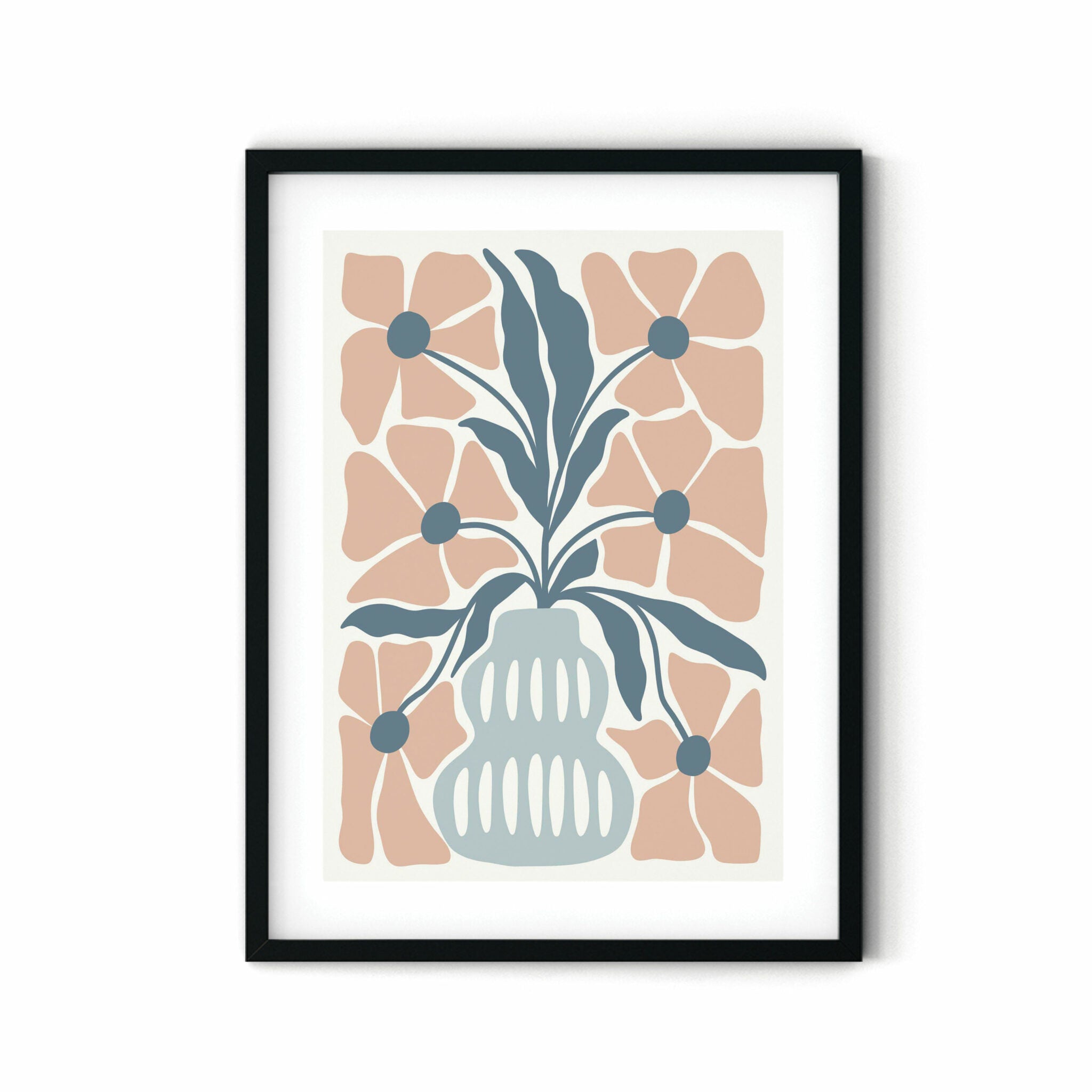 הדפס - Blue blush vase