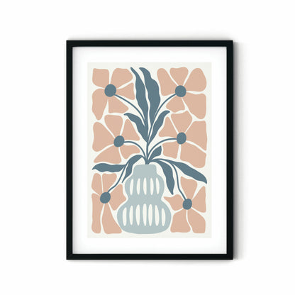 הדפס - Blue blush vase