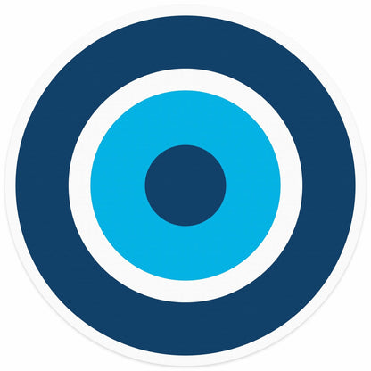 פלייסמט ויניל עגול - דגם Blue Eye