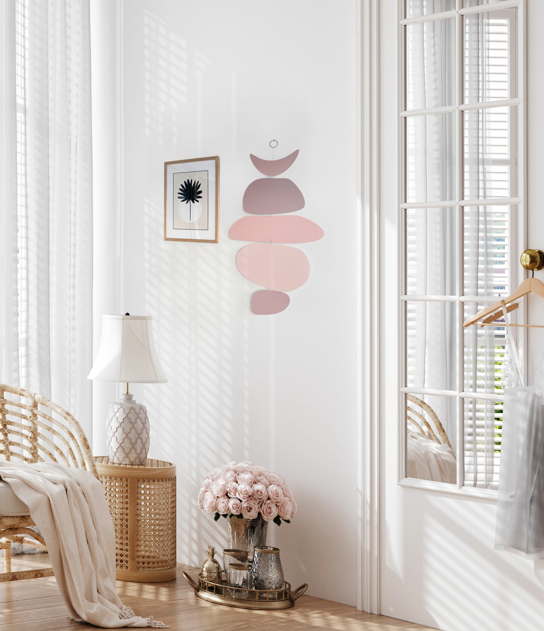 תכשיט קיר - בלאנס ורוד בלאש