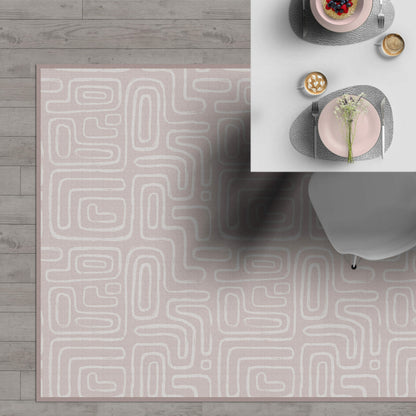 שטיח ויניל - דגם Boho Blush Lines