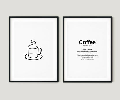Coffee - זוג פוסטרים