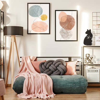 זוג הדפסים - Abstract Shapes