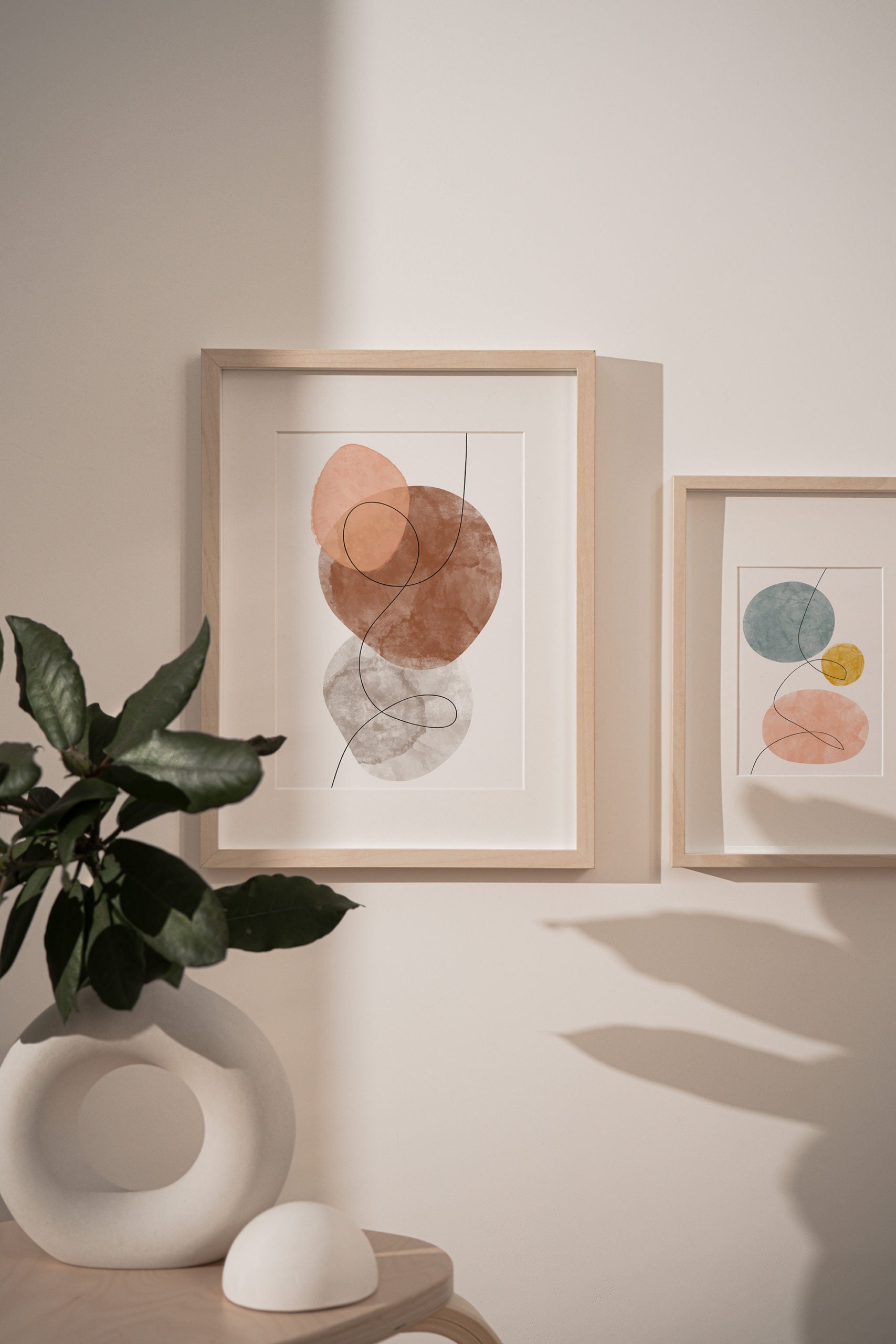 זוג פוסטרים - Abstract Shapes