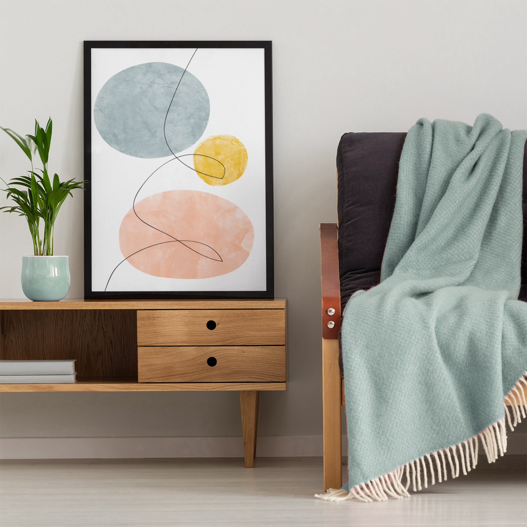 זוג פוסטרים - Abstract Shapes