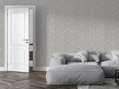 טפט לקיר - דגם  3D Concrete Tiles