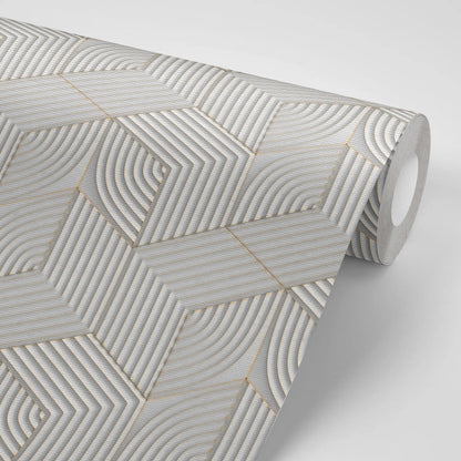 טפט לקיר - דגם  3D Concrete Tiles