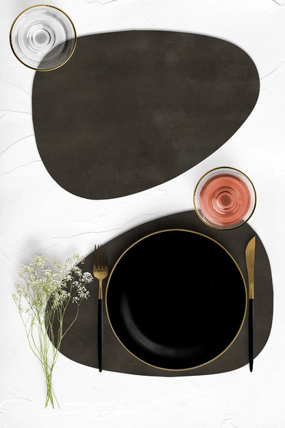 פלייסמט ויניל - צורני חום כהה