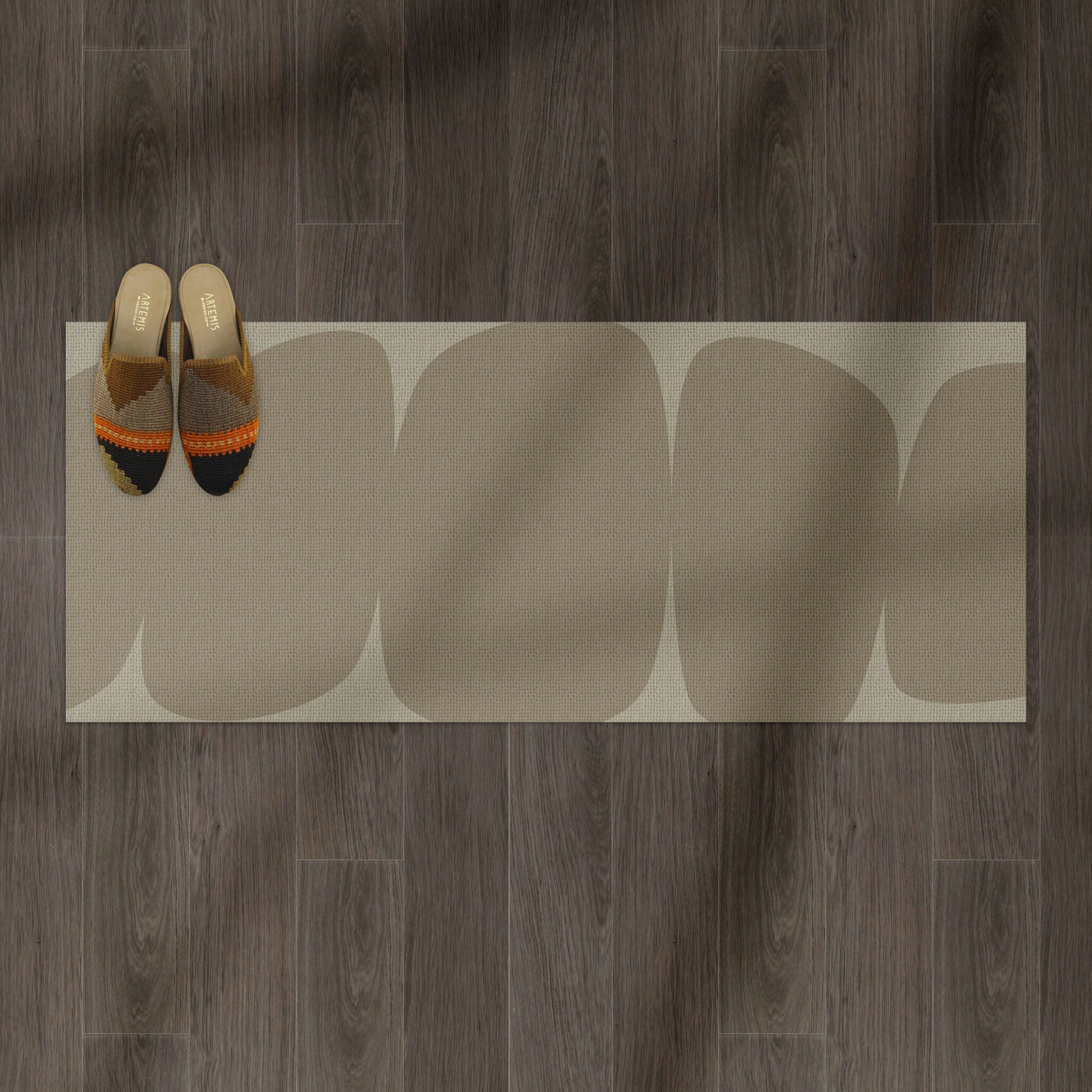 שטיח ויניל - דגם Desert Stone בז'