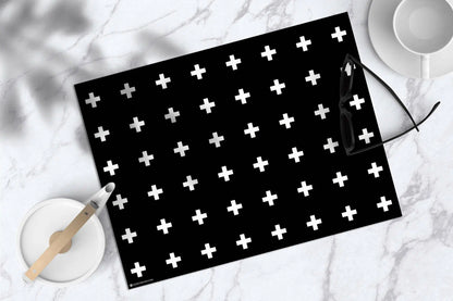 פלייסמט ויניל - דגם פלוס שחור