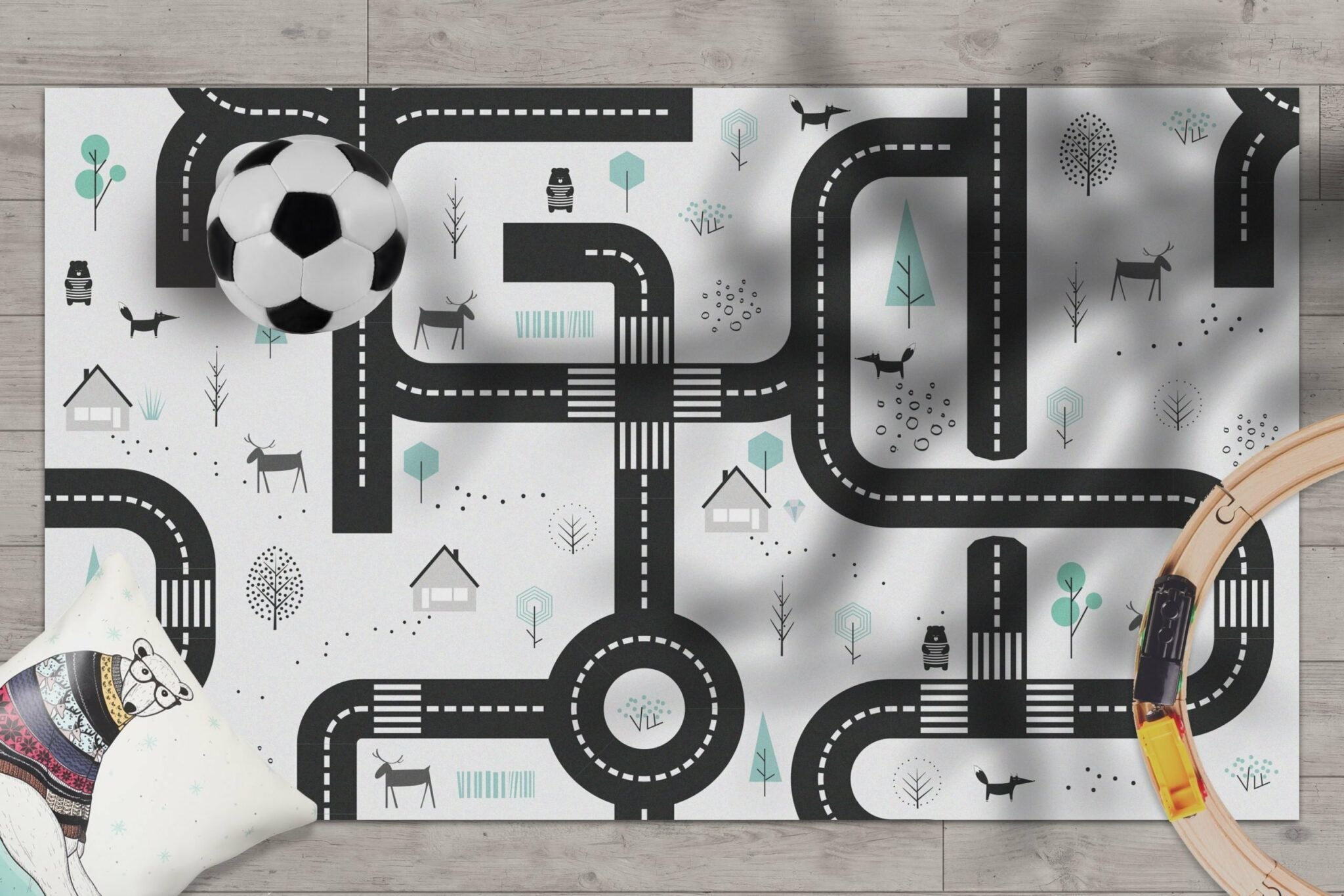 שטיח ויניל - דגם מבוך