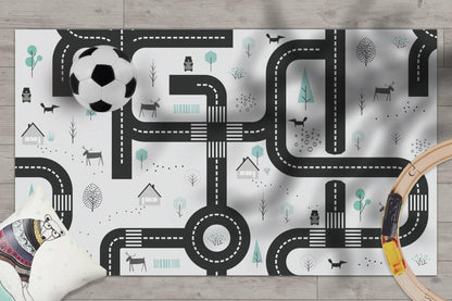 שטיח ויניל - דגם מבוך