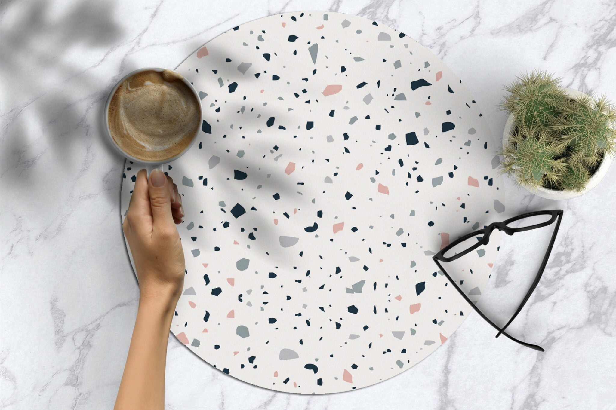 פלייסמט ויניל - עגול טראצו 02