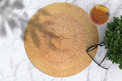 פלייסמט ויניל עגול - דגם Wood