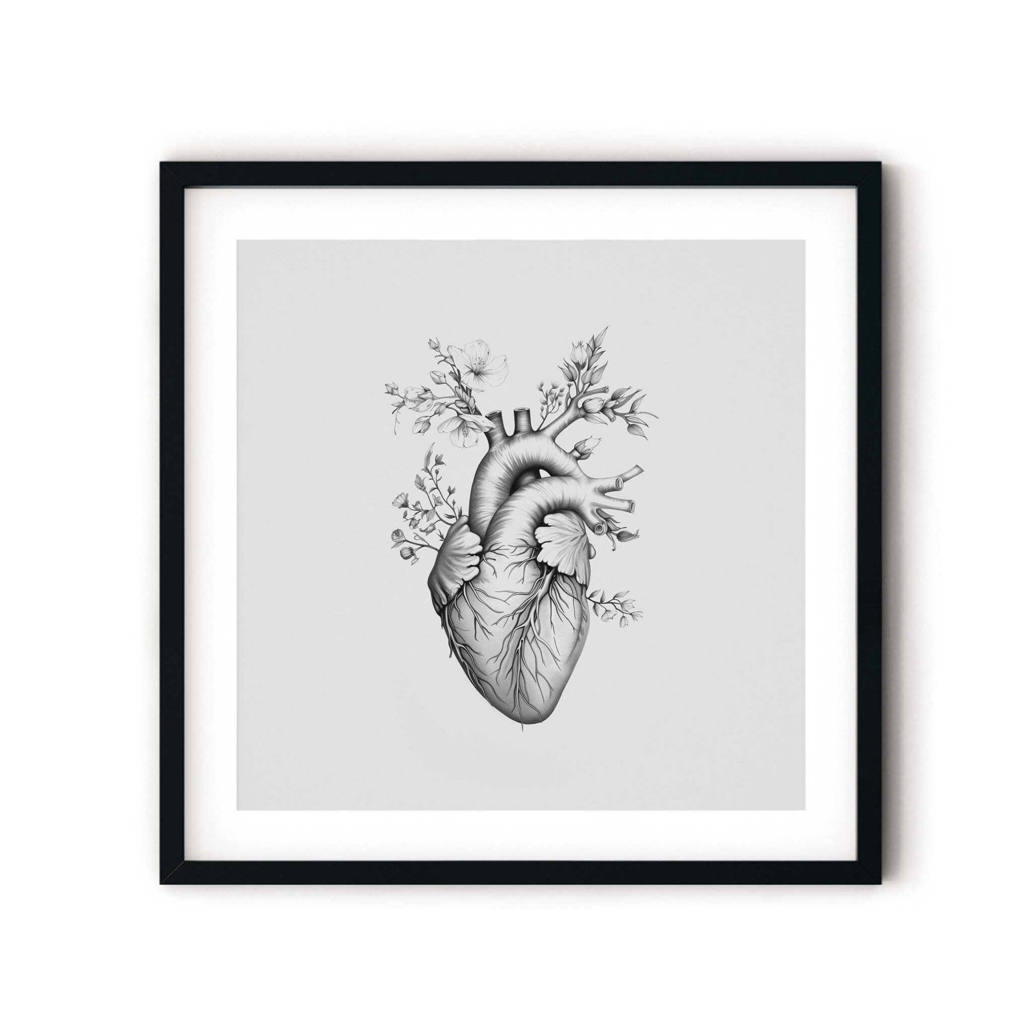 הדפס - Floral heart