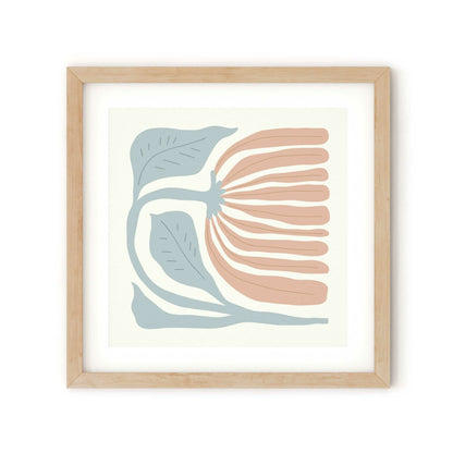 הדפס - Blush blue flower