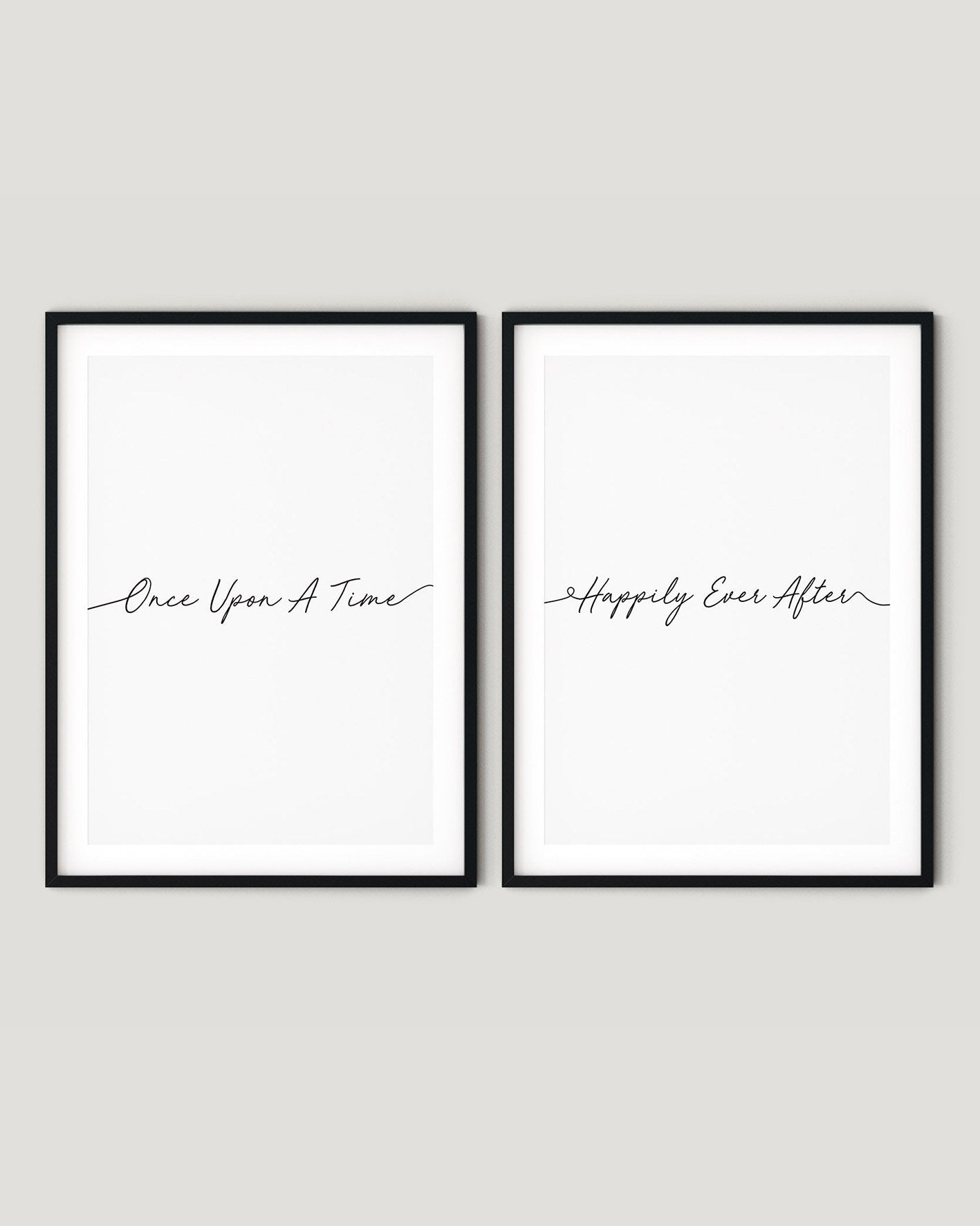 זוג פוסטרים - Once upon a time