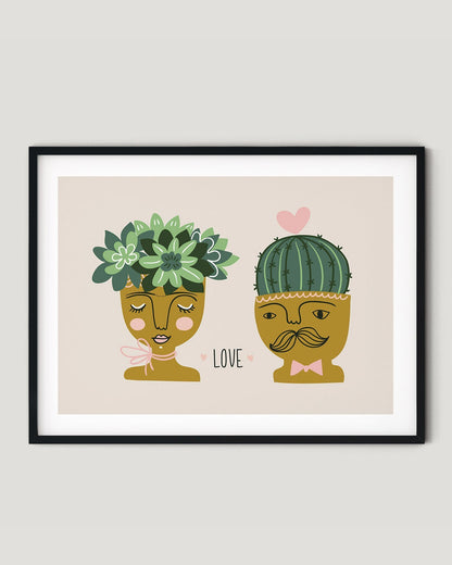 פוסטר - זוג עציצים