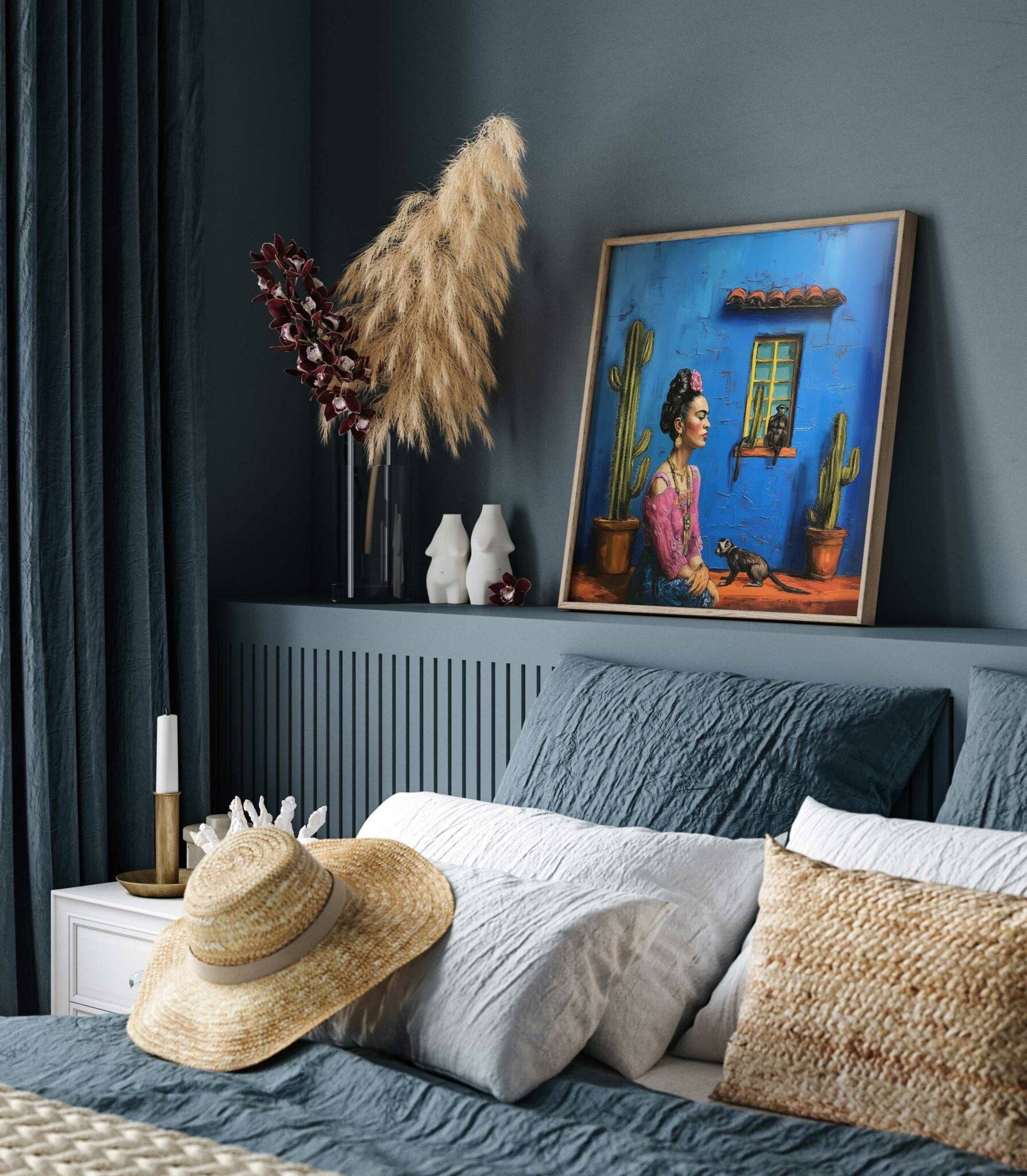 הדפס - Frida blue house