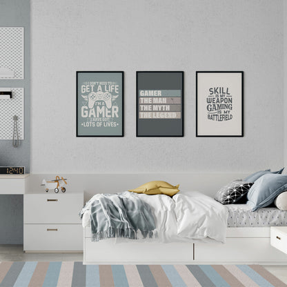 שלישיית הדפסים - Gamer