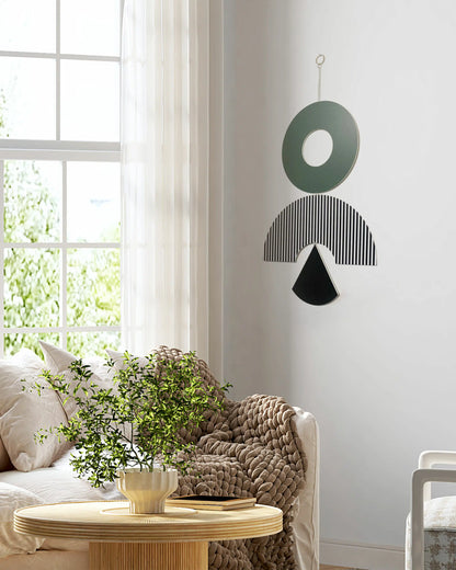 תכשיט קיר גיאומטרי ירוק