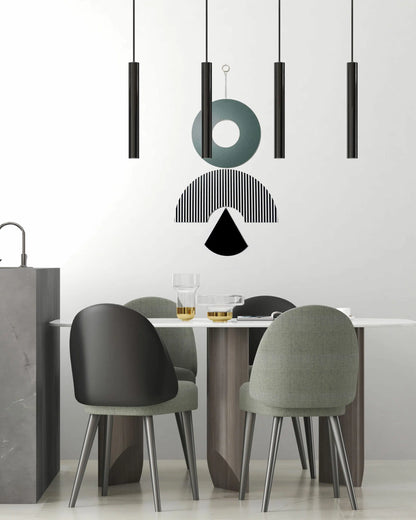 תכשיט קיר גיאומטרי ירוק