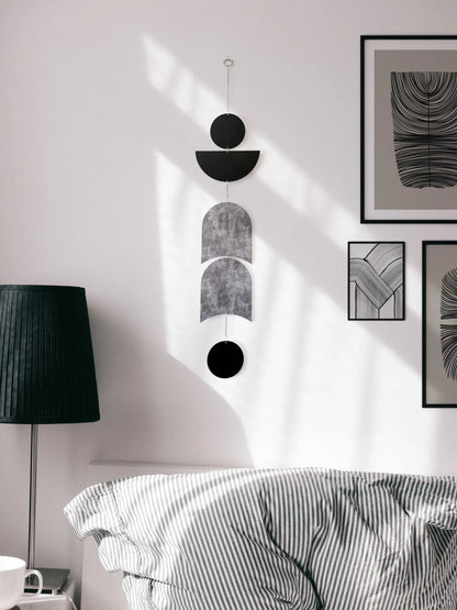 שלישיית תכשיטי קיר - אפור