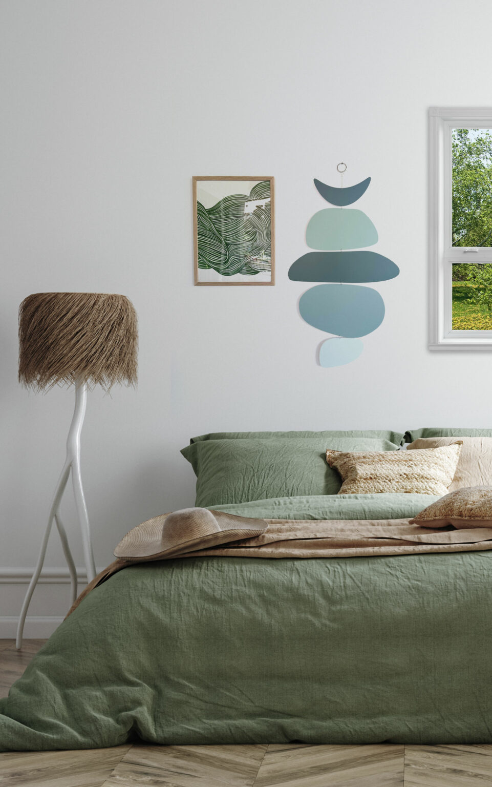 תכשיט קיר בלאנס ירוק