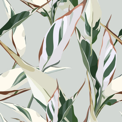 עודפים - טפט דגם Green Leaves