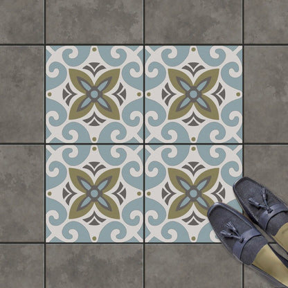 מדבקות אריחי רצפה דגם - ערבסק