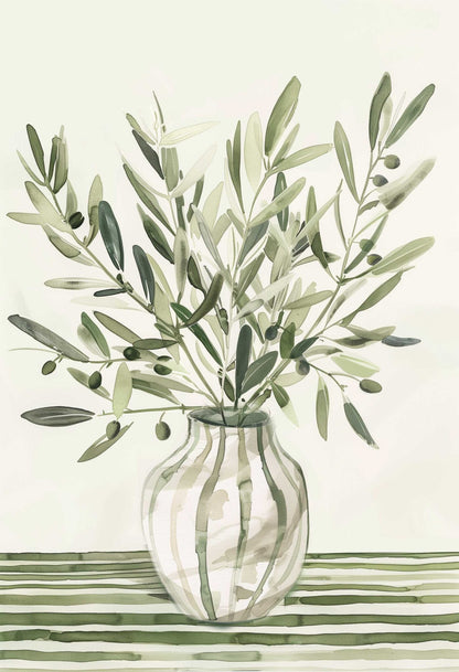 הדפס - Olive vase