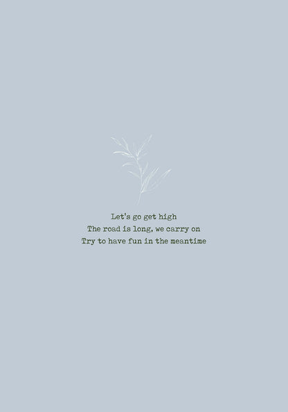 זוג הדפסים - Let's get high