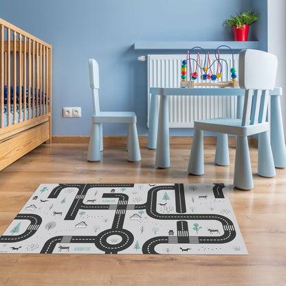 שטיח ויניל - דגם מבוך