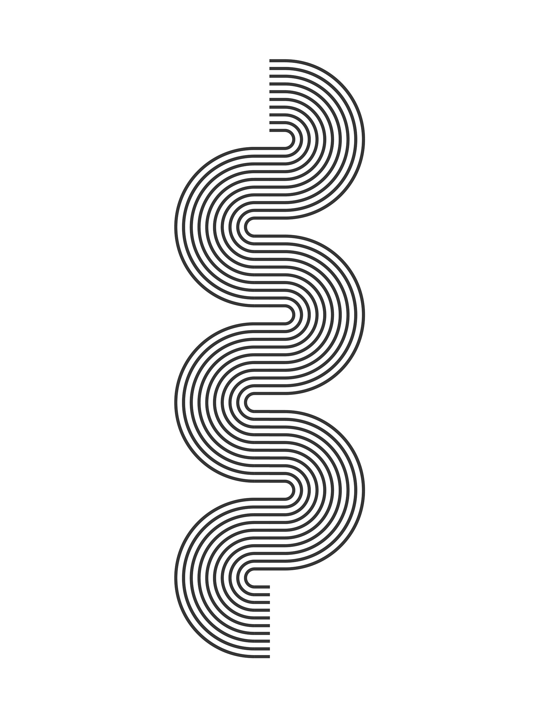 שלישיית הדפסים - Geometric shapes