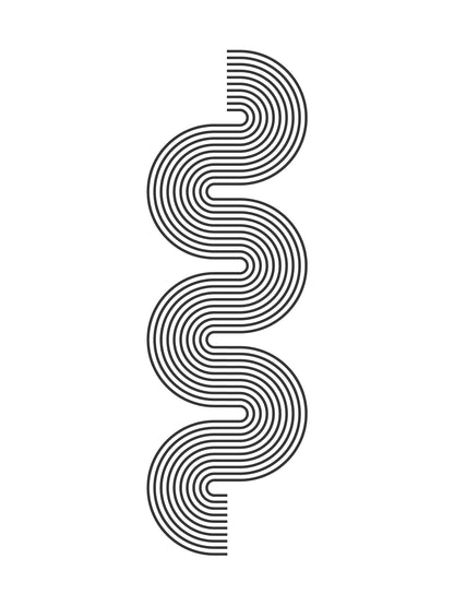 שלישיית הדפסים - Geometric shapes