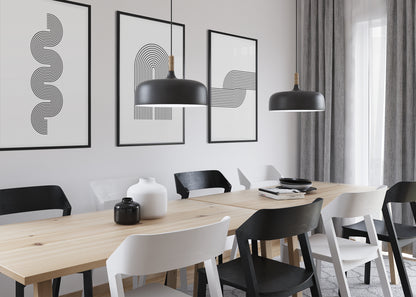 שלישיית פוסטרים - Geometric shapes