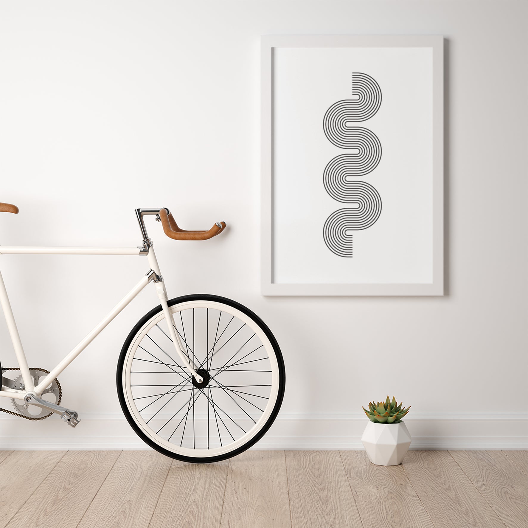 שלישיית פוסטרים - Geometric shapes