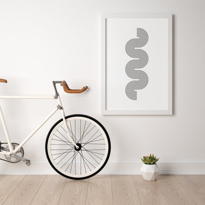 שלישיית הדפסים - Geometric shapes