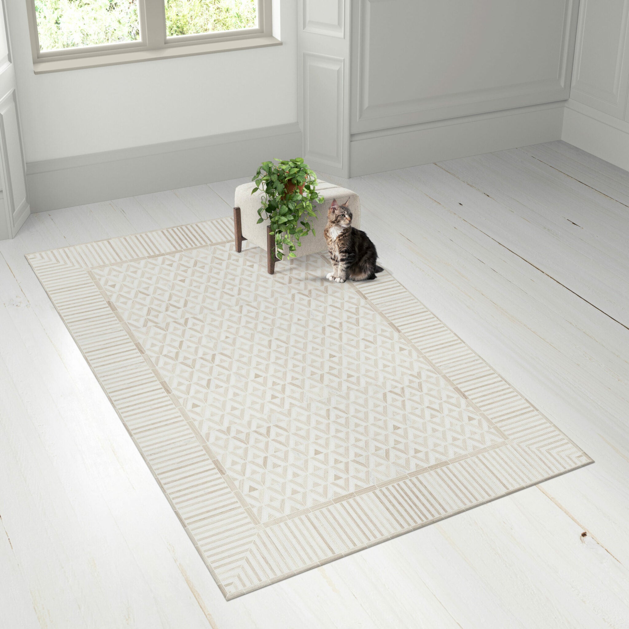 שטיח ויניל - דגם Moroccan Geometric Floor